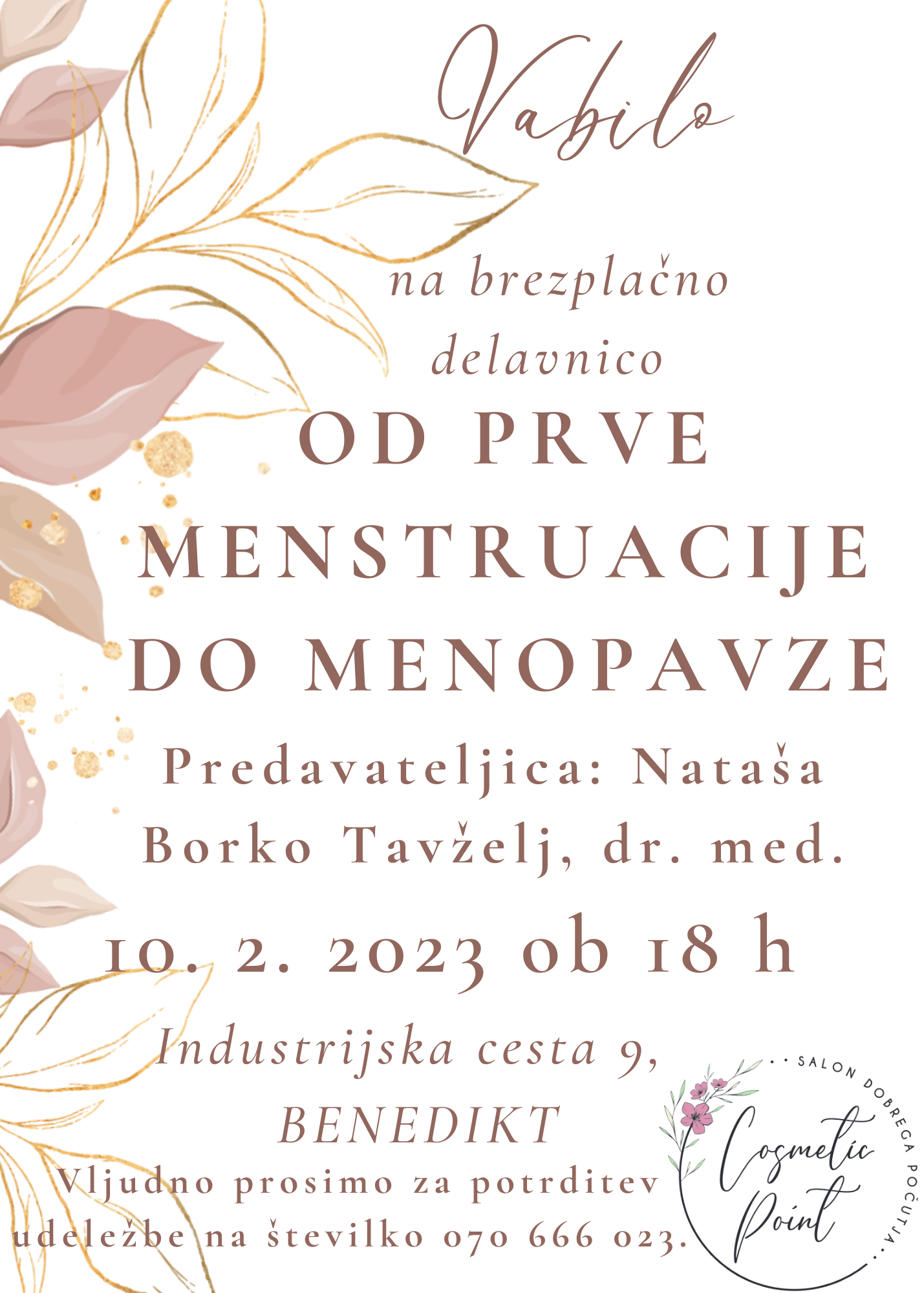 Vabilo od menstruacije do menopavze